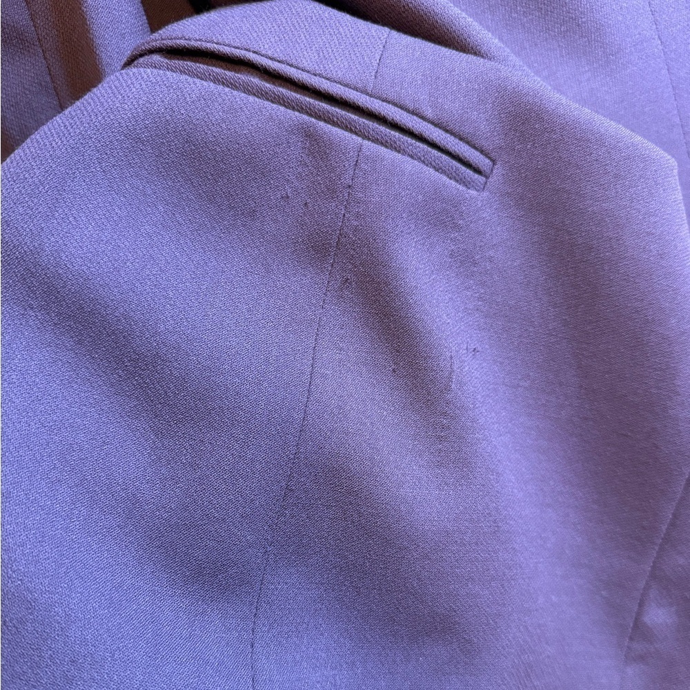 Vintage Eddie Bauer Deep Purple Women's Double-Breasted Blazer 100% Wool Size 10 - Picture 15 of 15